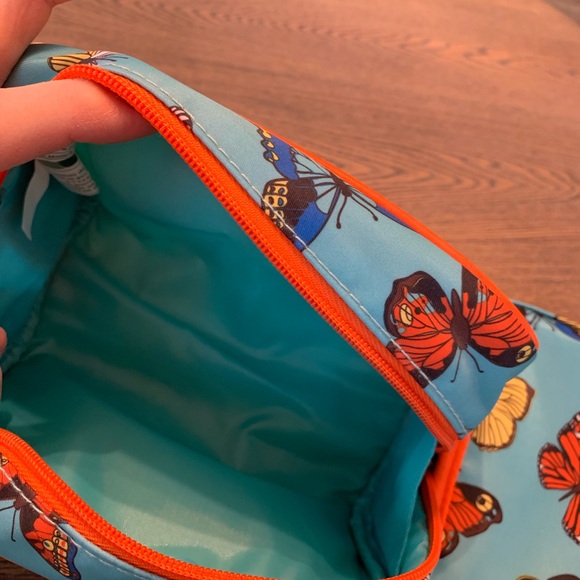 Lug Swizzle jewelry/cargo case in Coral NWT plus 2 new butterfly cosmetic bags - Picture 8 of 9